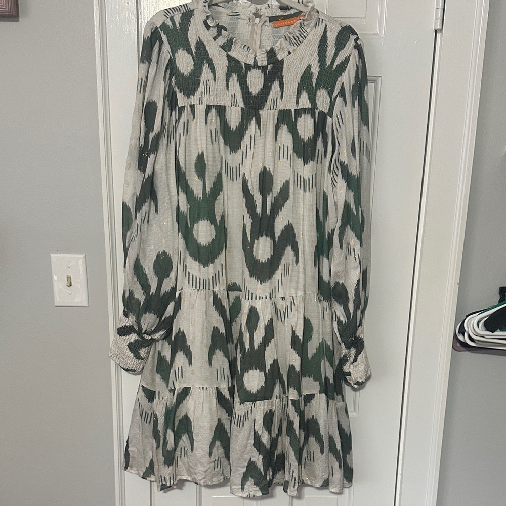 Oliphant long sleeve mini dress size XL